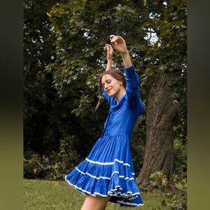NWT‎ Guadalupe Royal Blue Reina Dress One Size but best fits Medium/Large